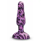 b-Vibe Novice Leopard Plug – kompaktiškas vibruojantis silikoninis kištukas, 15 programų, 10 cm — Nuotrauka 3