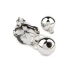 Mr. Steel Clover Nipple Clamps with Weights – Silver — Photo 6