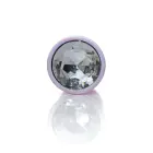 Plug-Jewellery Pērļu rozā anālais spraudnis – L – 9 cm – Caurspīdīgs — Foto 4