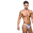 Envy Microfiber Thong White L/XL — Photo 2