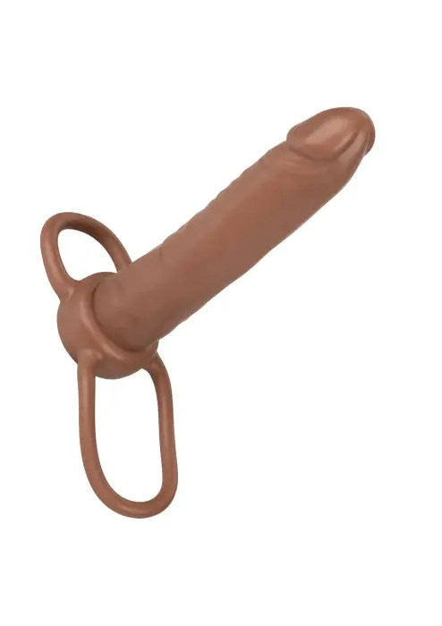 Accommodator дилдо для двойного проникновения – 13 cm (5.25″) – коричневый