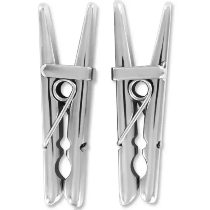 METAL HARD Premium Steel Precision Nipple Clips 8cm