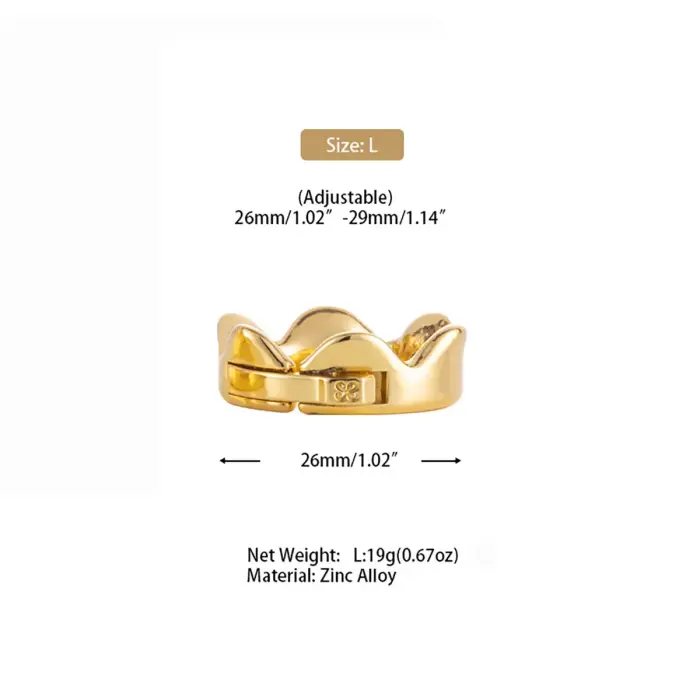 Sevanda Ring of Kings Glans Ring - L izmērs Foto 6