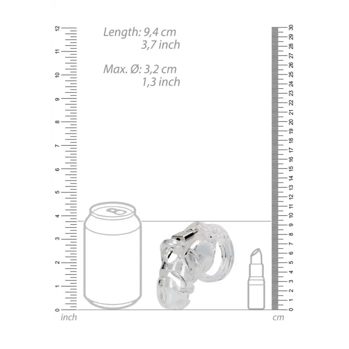 Model 25 - Karskusvöö puur – 9 cm (3.5″) – läbipaistev Photo