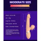 Basia 2-in-1 Thrusting Vibrator with Tongue Stimulator – USB Rechargeable — Photo 8