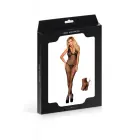 Paris Hollywood H3249 catsuit с кружевным вырезом и чокером – чёрное – One Size — Фото 3