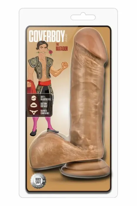 COVERBOY The Matador – anatomisks PVC dildo ar piesūcekni – miesas krāsā – 20,3 cm