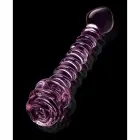 GLAZE GLASS Rosebud Spiral – borosilikaatklaasist dildo – läbipaistev – 23 cm — Foto 5