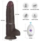 LoveToy Sliding Skin Pro II – вибрирующий силиконовый дилдо – 8,5" – 10 режимов — Фото 2