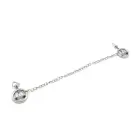 Adjustable Nipple Clamps with Rings and Chain – Silver — Photo 6