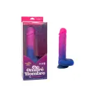 Ombre Hombre vibrējošs dildo – 23 cm (9″) – Rozā — Foto 2