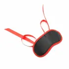 OHMAMA Black Mask with Red Trim – Adjustable Polyester Accessory — Photo 2