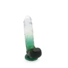 Kiotos Cox värviline dildo iminapaga – 21.5 cm (8.5″) – Läbipaistev — Foto 2