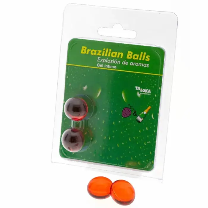 Taloka Brazilian Balls массажные гелевые капсулы – клубника и шампанское – 2 шт.