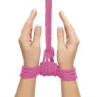 10 meters Fetish Bondage Rope – bondaaži nöör – puuvill – roosa – 10 m — Foto 5
