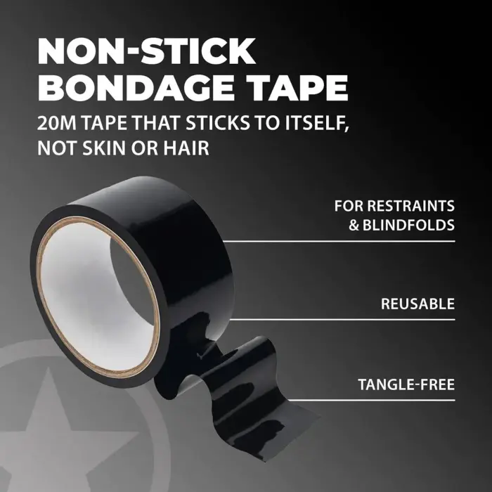 PVC Non-Stick Tape - 20 m - Black Foto 5