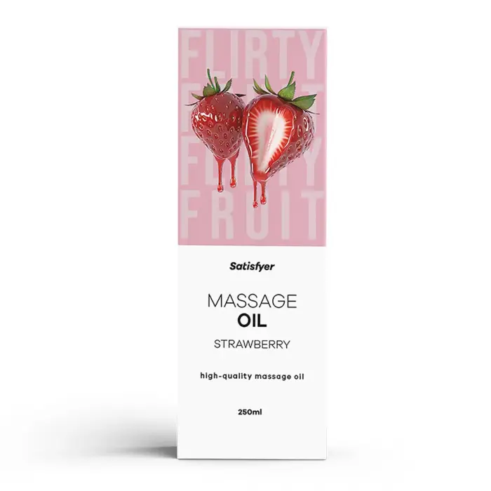 Satisfyer Strawberry Erotic Massage Oil – 250 ml