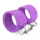 Tough Love Velcro Handcuffs with 40 cm Chain – Purple — Photo 3