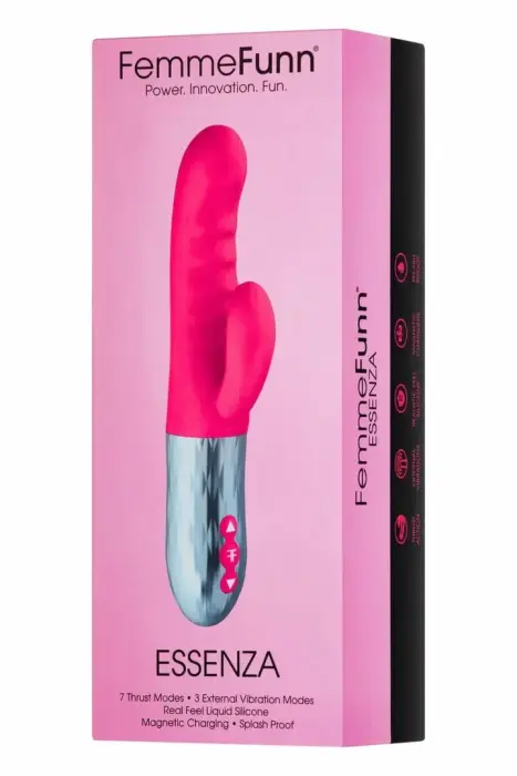 FemmeFunn Essenza вибратор с функцией толчков – 24.4 см (9.6″) – розовый