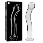 Ibiza Nebula Series Model 18 stikla dildo – 18.5 cm (7.3″) – caurspīdīgs — Foto 1