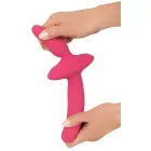 Couples Choice 2in1 Vibrators + anālās tampona – melns Foto 7