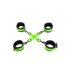 Ouch! Glow in the Dark Hand and Ankle Cuffs with Hogtie — Photo 3