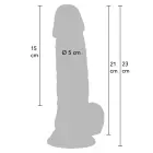INFERNO Realistic Dildo – 21 cm (8.3″) – Skin — Photo 2
