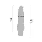 Kahekihiline realistlik dildo – 22.5 cm (8.9″) – Nahavärv — Foto 4