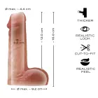Realistixxx RealSleeve Intense varpos rankovė – 16 cm – kūno spalva — Nuotrauka 13