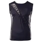 Men's Shirt with Mesh and Lacing – S — Photo 5