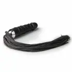 EasyToys – флоггер с анатомической силиконовой рукоятью – чёрный – 37 см — Фото 4