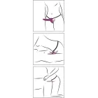 Vibreeriv kahekordne strap-on dildo – 18 cm (7″) – Lilla — Foto 4