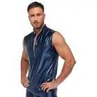 NEK Metallic Sleeveless Shirt – Blue – L — Photo 4