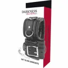 Darkness – polsterdatud PU-nahast käerauad – must — Foto 4
