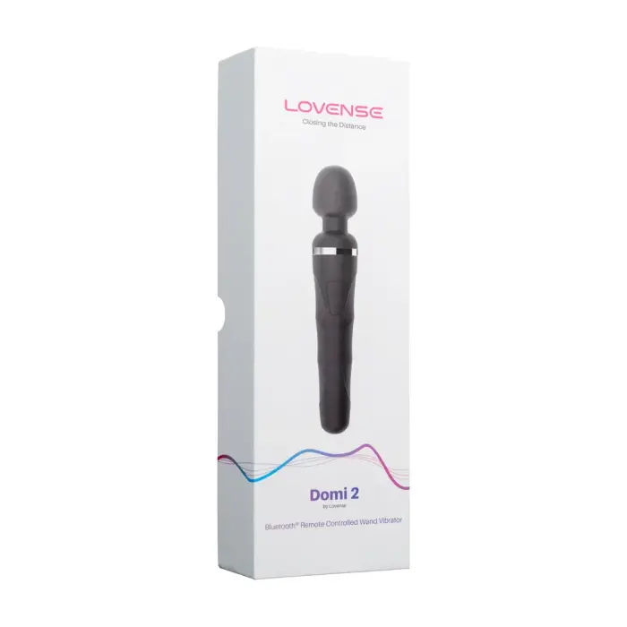 Domi 2 - с управлением через Bluetooth app мини wand вибратор - черный