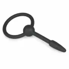 Mister B Silicone Urethral Plug with Pull Ring – Small – Black — Photo 2