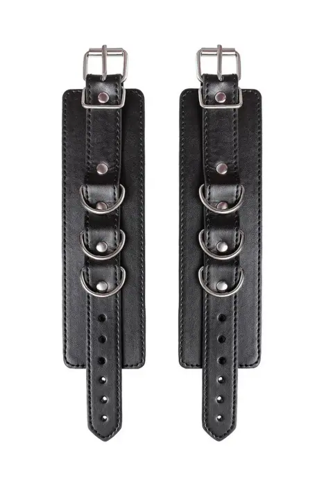 Anonymo handcuffs, PU leather, black Photo