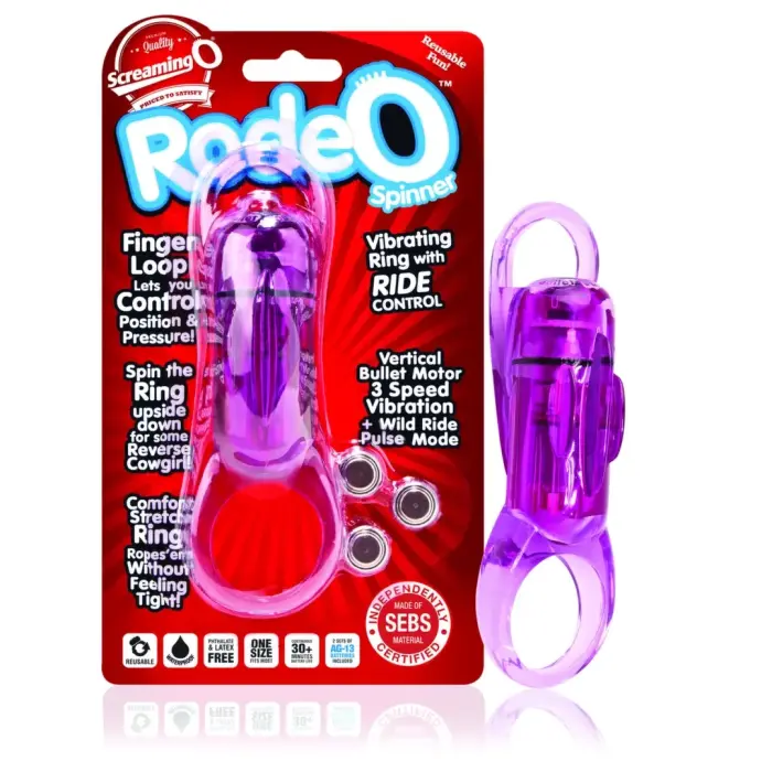 The Screaming O RodeO Spinner Intimate Ring – Purple