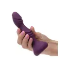 Deep Stud teksturēts vibrējošs anālais zondētājs – Violets — Foto 6
