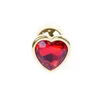 Jewellery Gold Heart Plug – 7 cm – Sarkans Foto 2