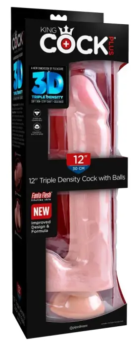 KCP 12 TD Realistic Dildo with Balls and Suction Cup – 33 cm (13″)