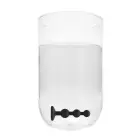 Anaaltapp helmeste ja teemantkristalliga põhjaga – 10 cm (3.9″) – Must — Foto 4