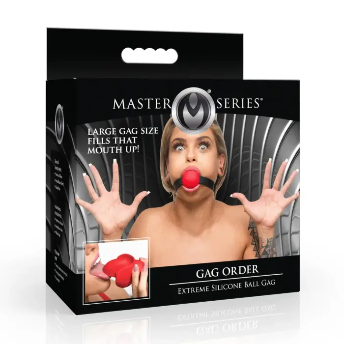 Gag Order Extreme Silicone Ball Gag – Red