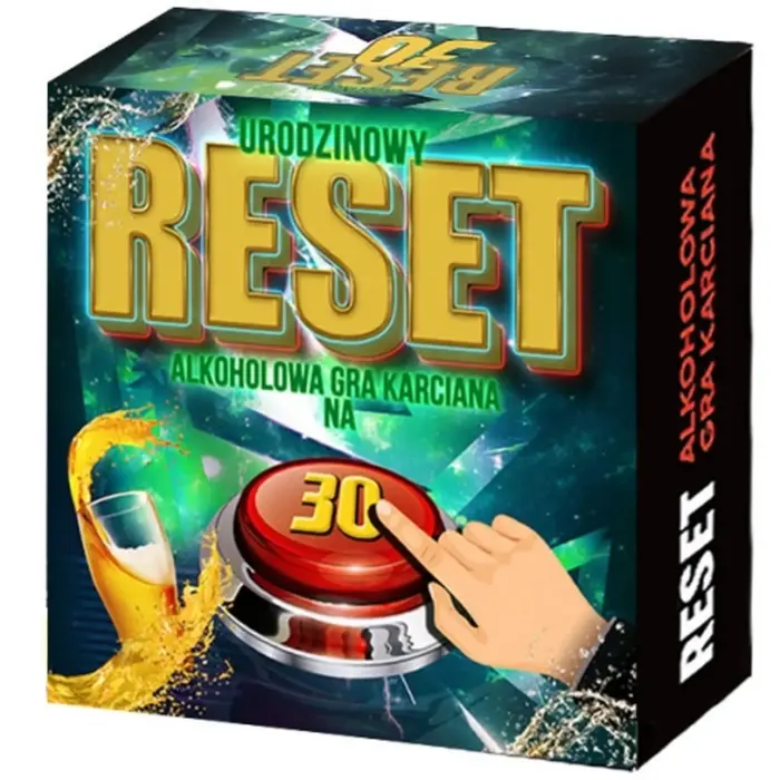 Gry-Urodzinowy Reset 30 dzimšanas dienas dzeršanas kāršu spēle