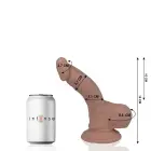 MR INTENSE Model 2 anatoomiline dildo – 16 cm (6.3″) – nahavärv — Foto 6