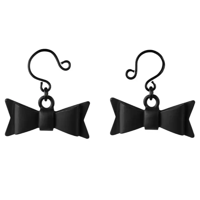 Sportsheets Sincerely – adjustable bow tie nipple jewelry – black – 2 pcs