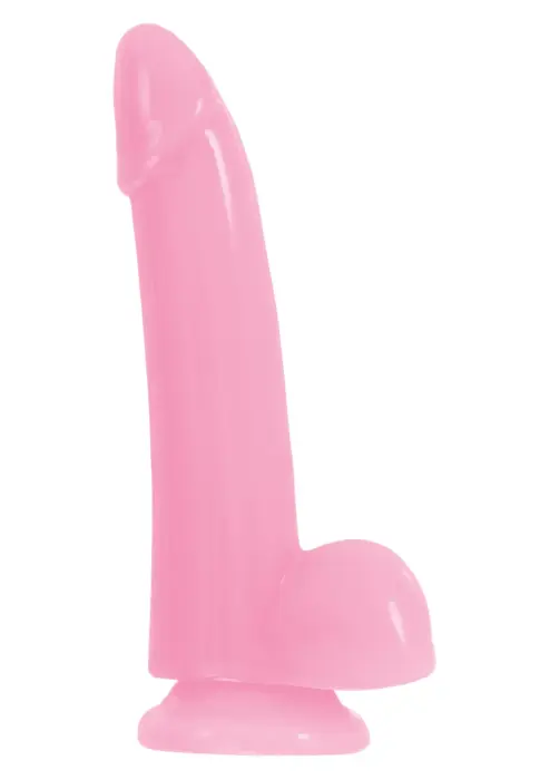Gluds spīdošs dildo – 12.7 cm (5″) – Rozā