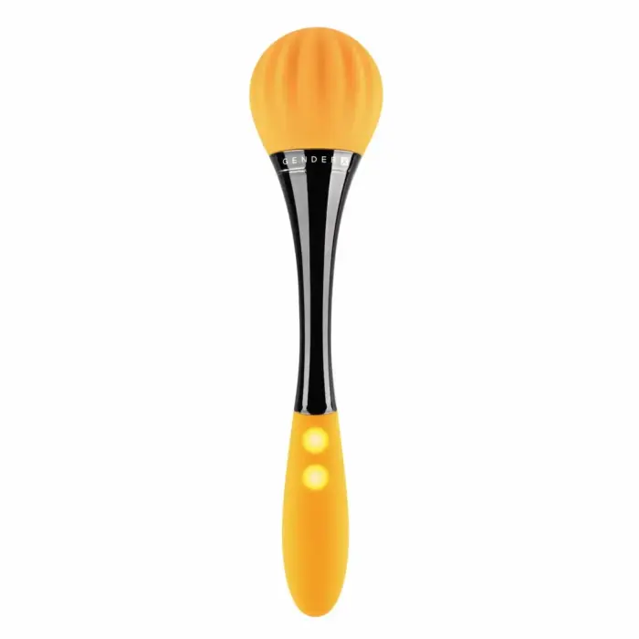 Evolved Sunflower dubultais vibrators – 22.8 cm (9″) – oranžs