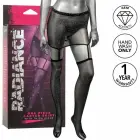 CalExotics Radiance svārciņi ar zeķturiem un zeķēm līdz augšstilbam ar kristāla dekoru – melni – One Size — Foto 1