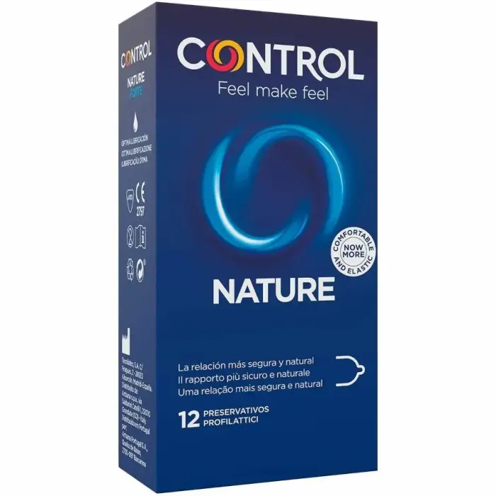 CONTROL Adapta Nature Transparent Latex Condoms – 12 pcs – 54 mm